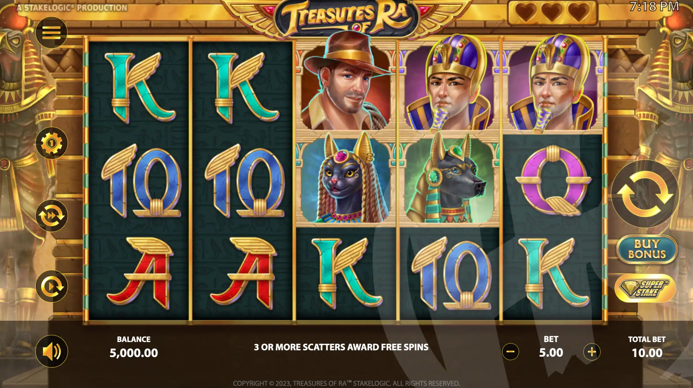 Treasures of Ra Slot Review pic 2